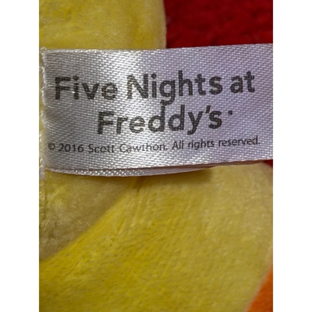 Five Nights at Freddys Chica Plush Toy Yellow Chicken Lets Eat Bib 2016 FNAF